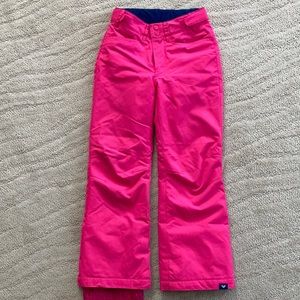 Roxy girl hot pink ski pants size medium/10